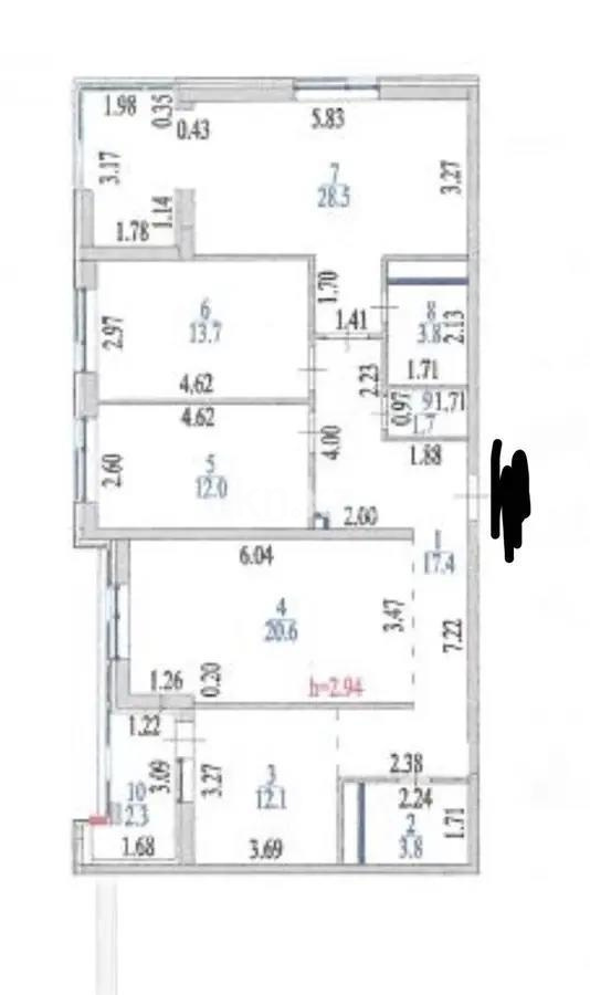 Продажа 4-комнатной квартиры, 115 м² - Продажа квартир от собственников в Астане фото 5 из 5