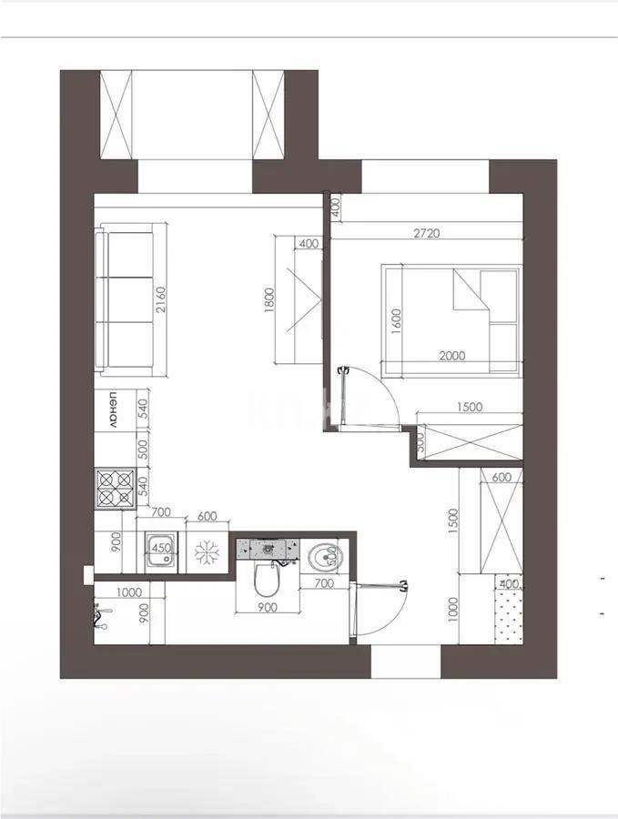 Продажа 1-комнатной квартиры, 38 м², ул. Дюсембекова, дом  34/2 - Продажа  однокомнатных квартир в новостройках Караганды без посредников фото 1 из 1