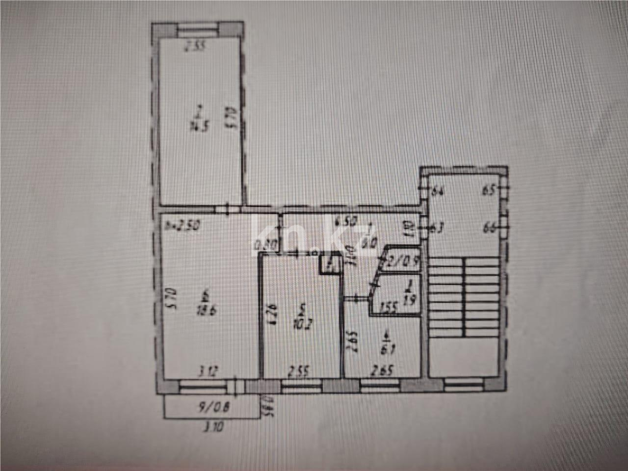 Продажа 3-комнатной квартиры, 62 м², пр. Момышулы, дом  39 - Продажа  трехкомнатных квартир в Темиртау фото 1 из 14