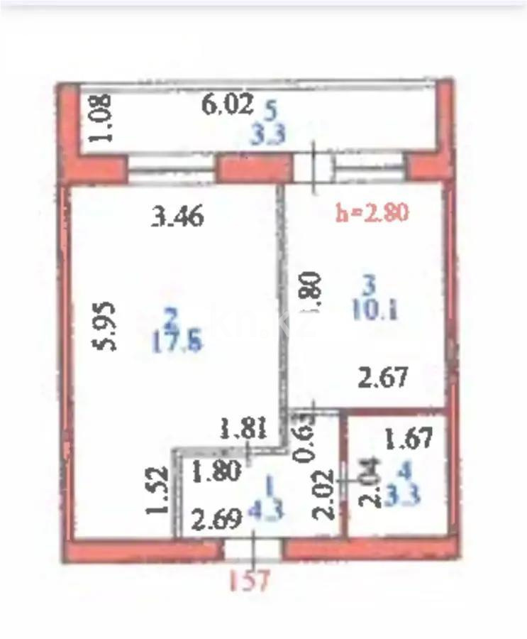 Продажа 2-комнатной квартиры, 38.8 м² - Продажа квартир в Казахстане - страница 4 фото 5 из 5