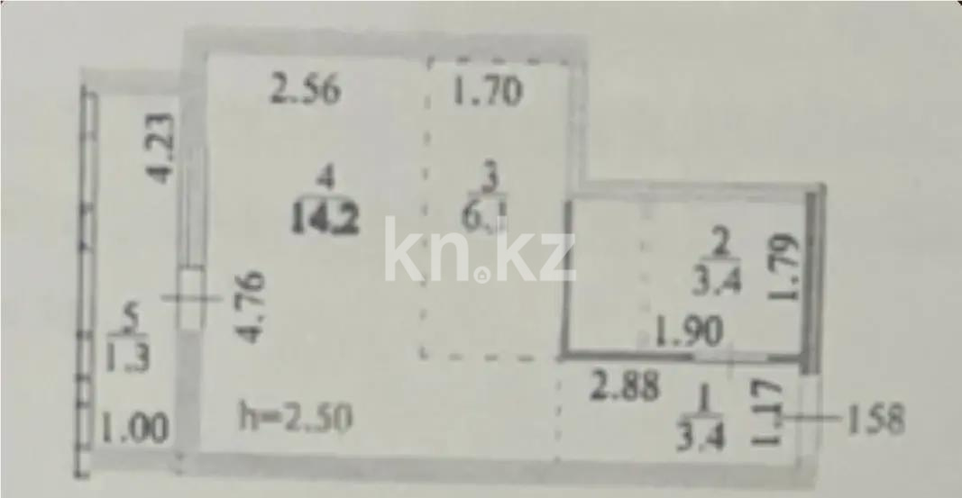 Продажа 1-комнатной квартиры, 28.4 м² в Астане - фото 4