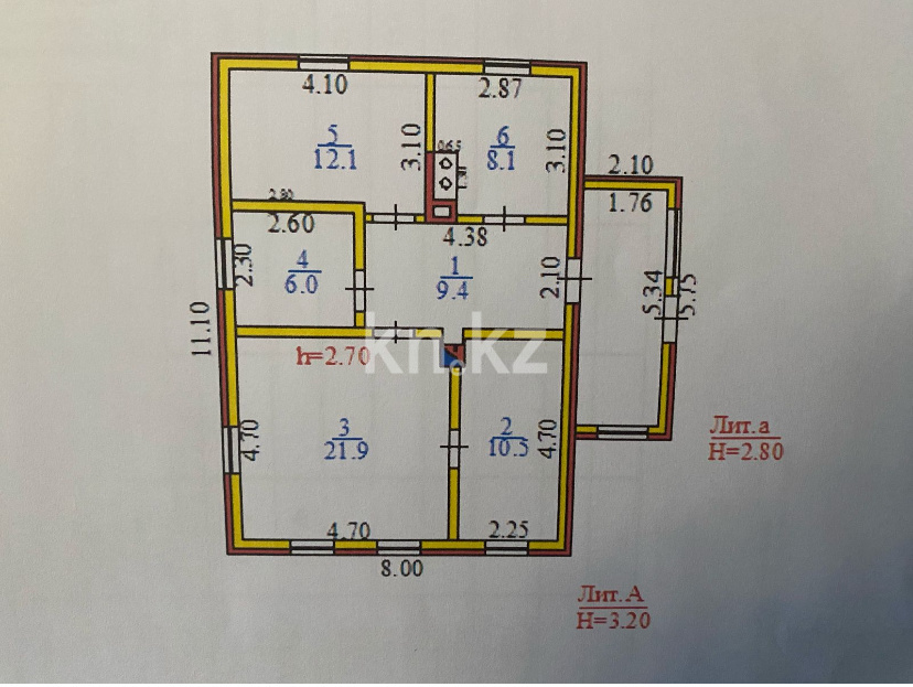 Продажа 4-комнатного дома, 68.8 м², Менделеева - Продажа домов, коттеджей в Сарани фото 4 из 11