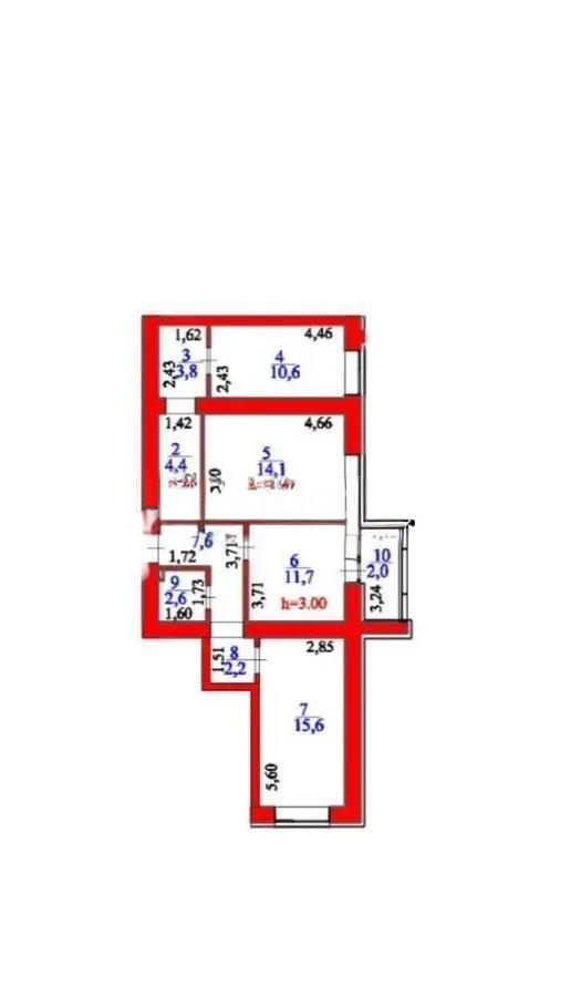 Продажа 3-комнатной квартиры, 75 м², ул. А-52, дом  8 - Продажа квартир в Астане фото 3 из 3
