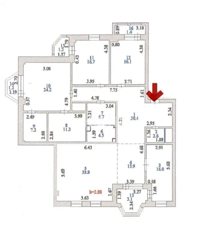 Продажа 4-комнатной квартиры, 192.3 м² - Продажа четырехкомнатных квартир от собственников в Астане фото 8 из 8