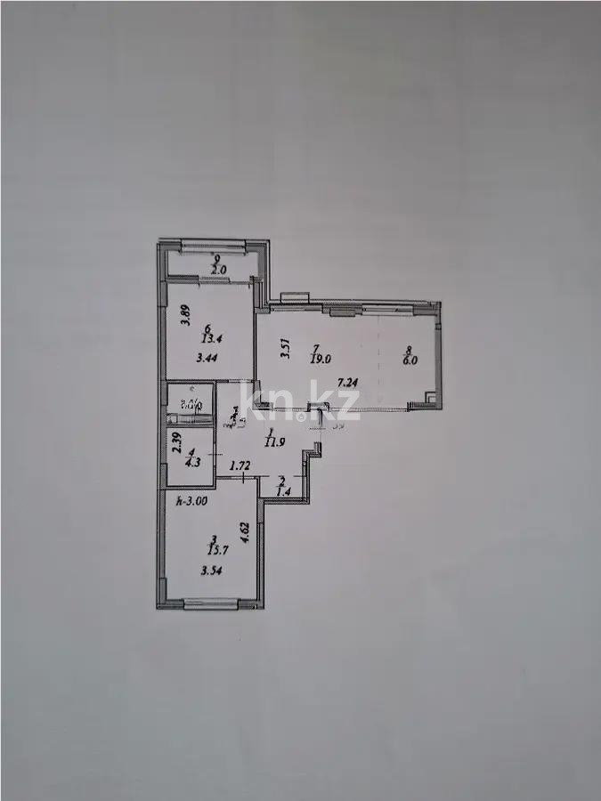 Продажа 3-комнатной квартиры, 77.5 м², ул. А-102, дом  11/2 в Астане - фото 3