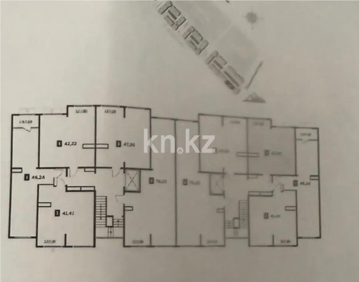 Продажа 1-комнатной квартиры, 42.22 м² - Продажа  однокомнатных квартир в новостройках Алматы - страница 20 фото 1 из 1