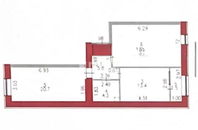 Продажа 2-комнатной квартиры, 69.1 м² в Астане - фото 4