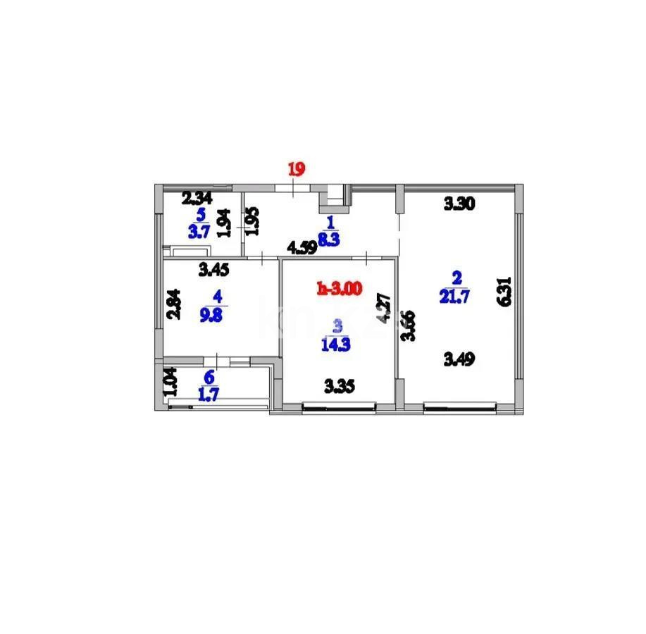 Продажа 2-комнатной квартиры, 60 м² - Продажа двухкомнатных квартир от собственников в Астане - страница 3 фото 5 из 5