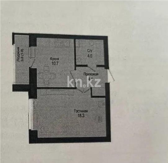 Продажа 1-комнатной квартиры, 39 м² в Астане