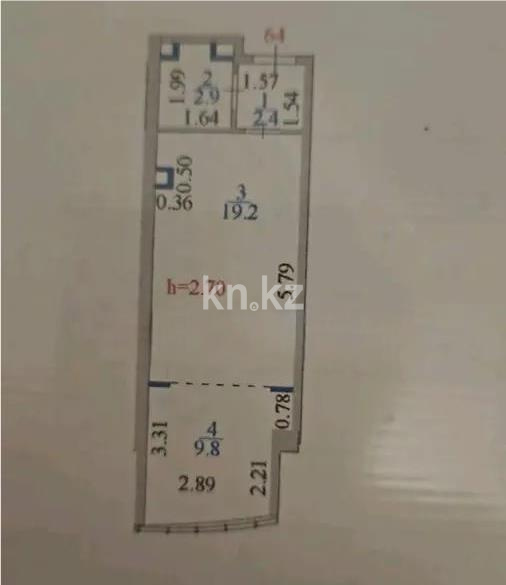 Продажа 1-комнатной квартиры, 34.1 м² - Продажа недвижимости в Казахстане - страница 24 фото 4 из 4