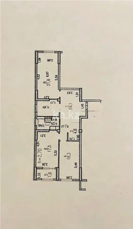 Продажа 3-комнатной квартиры, 96 м², ул. Кекилбайулы, дом  97а в Алматы - фото 3