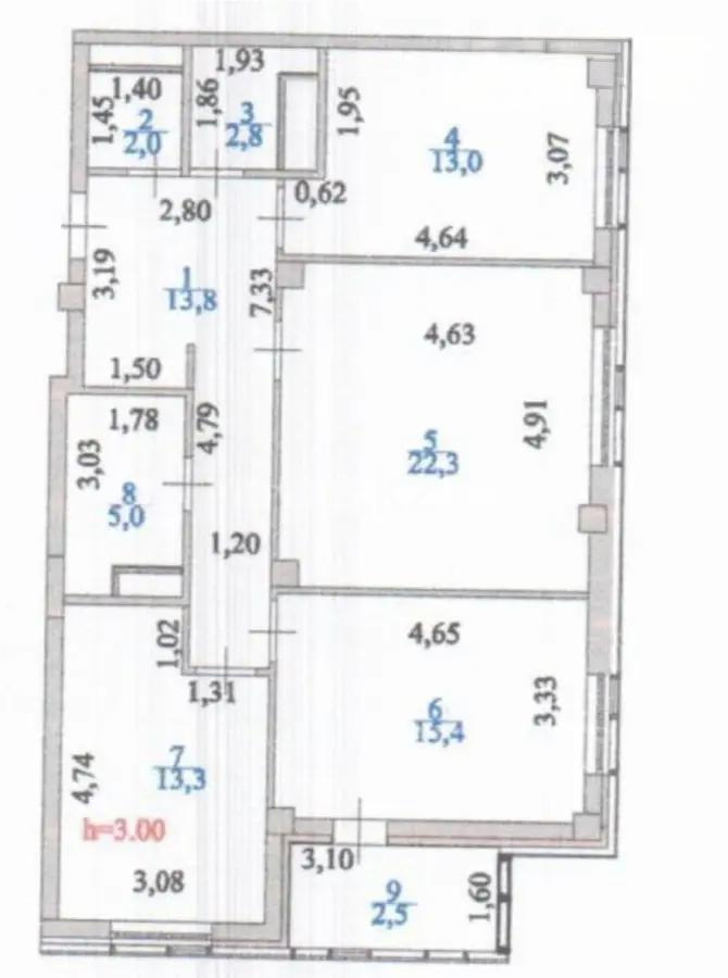Продажа 3-комнатной квартиры, 93 м², пр. Мангилик Ел, дом  47 - Продажа квартир в новостройках Астаны без посредников фото 5 из 5