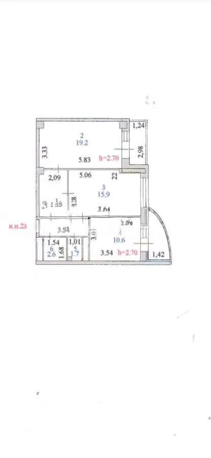 Продажа 2-комнатной квартиры, 60.9 м², ул. Алматы, дом  13 в Астане - фото 6