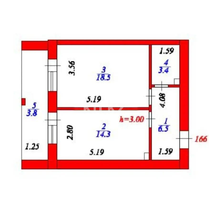 Продажа 1-комнатной квартиры, 46.5 м² - Продажа  однокомнатных квартир в новостройках Астаны без посредников фото 1 из 1