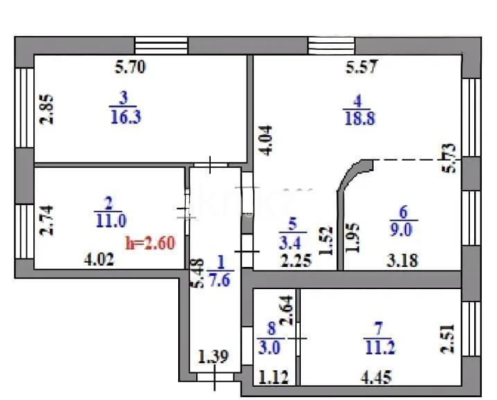 Продажа 4-комнатной квартиры, 82 м² в Астане