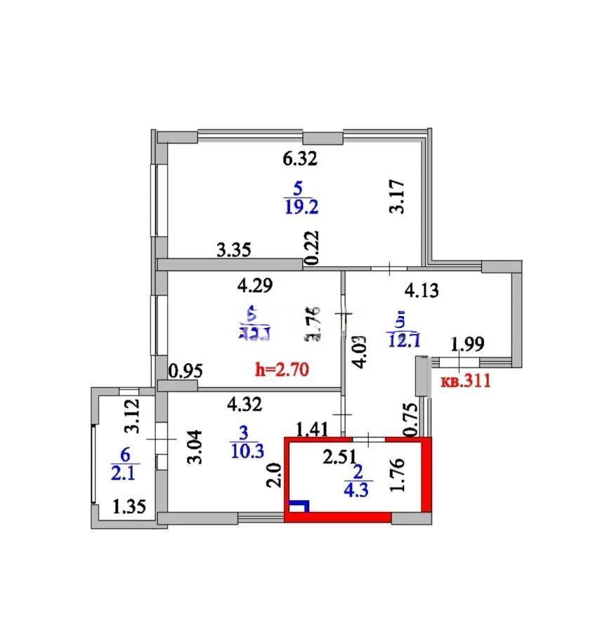 Продажа 2-комнатной квартиры, 60 м² - Продажа недвижимости в Астане - страница 15 фото 6 из 6