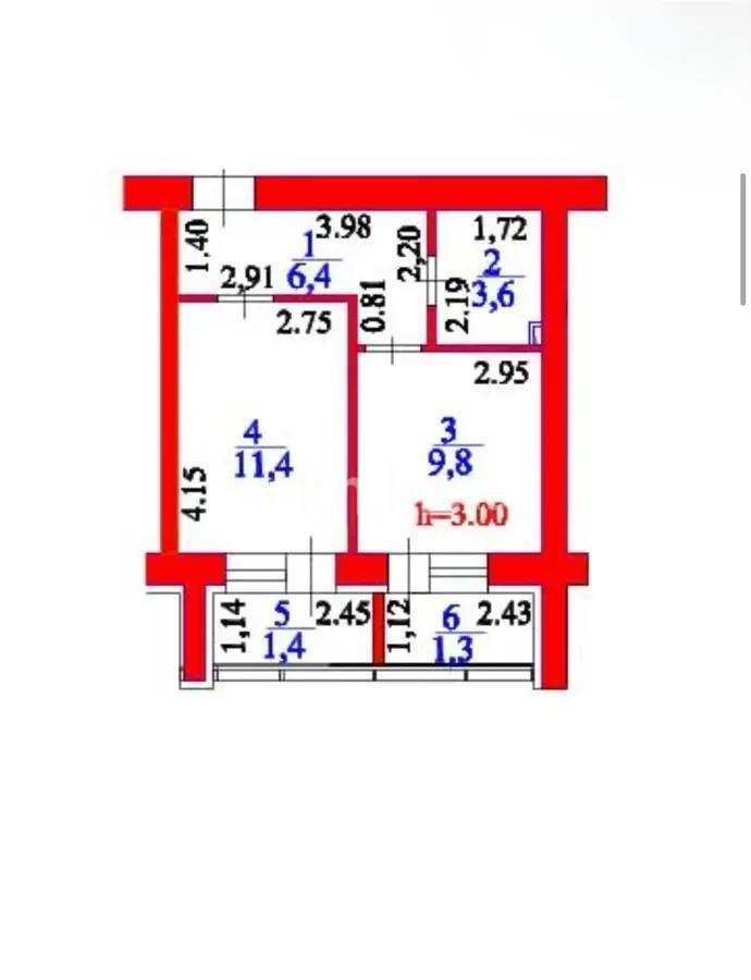 Продажа 1-комнатной квартиры, 37.43 м² - Продажа однокомнатных квартир в Астане фото 3 из 3