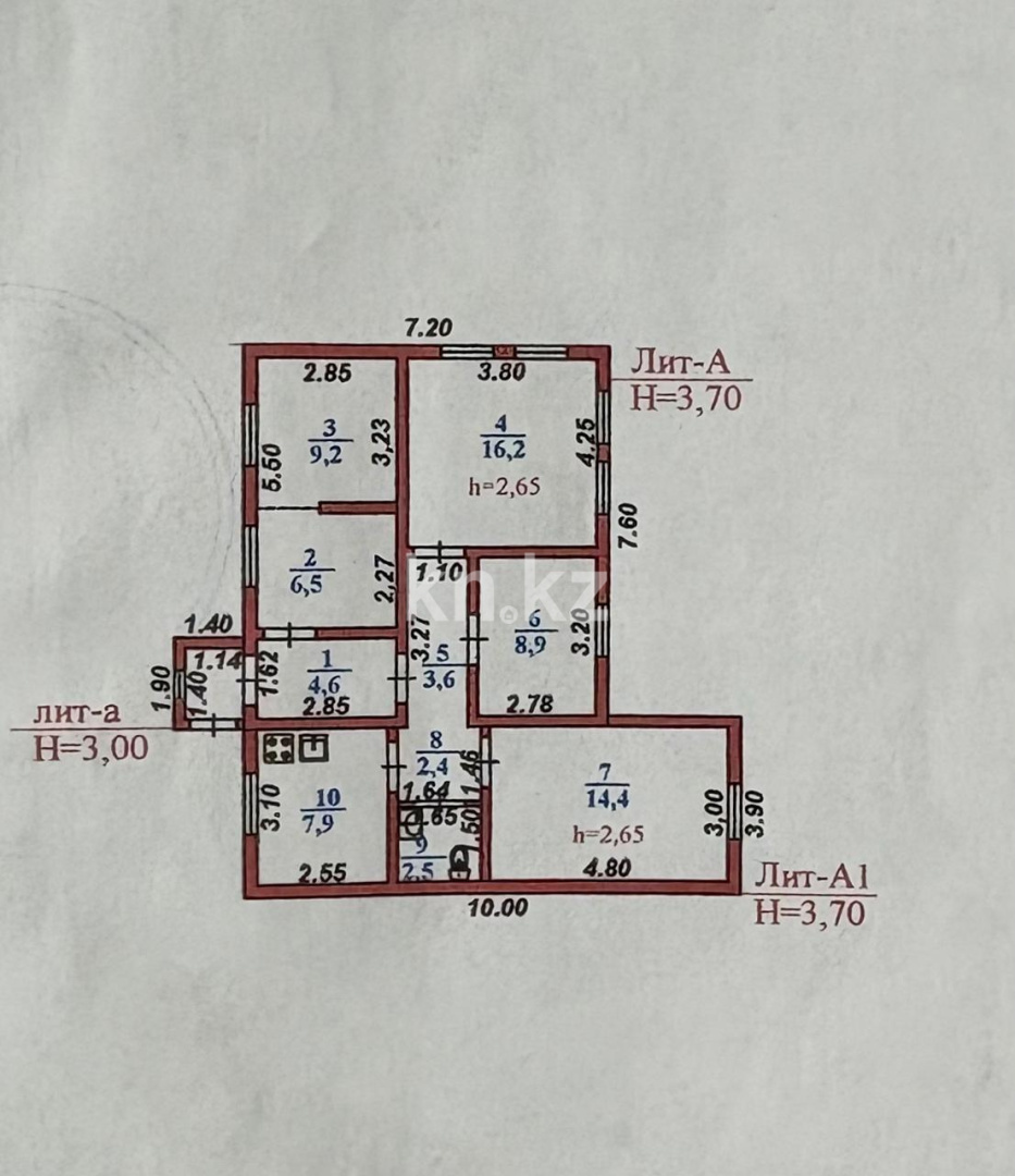 Продажа 4-комнатного дома, 76 м², ул. Чемолганская - Продажа домов, коттеджей в Алматы с фото фото 19 из 19