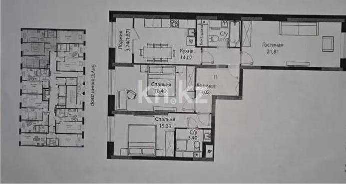 Продажа 3-комнатной квартиры, 90 м² в Астане - фото 7