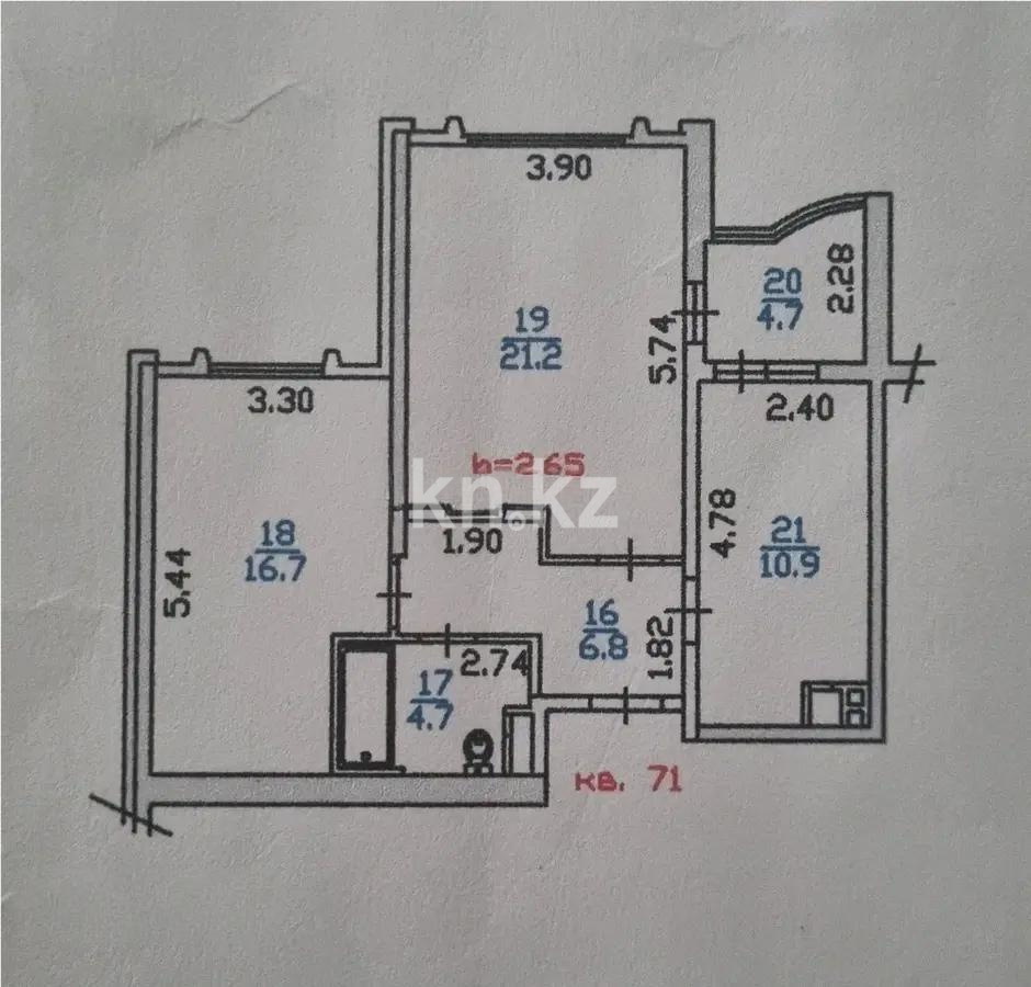 Продажа 2-комнатной квартиры, 65 м², мкр-н Аккент, дом  30 в Алматы - фото 6
