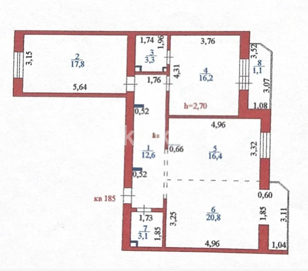 Продажа 3-комнатной квартиры, 91.3 м² - Продажа квартир от собственников в Астане - страница 3 фото 4 из 4