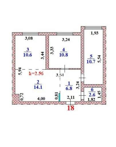 Продажа 3-комнатной квартиры, 55.6 м², ул. Алтын орда, дом  7 стр - Продажа квартир в Алматы фото 6 из 6