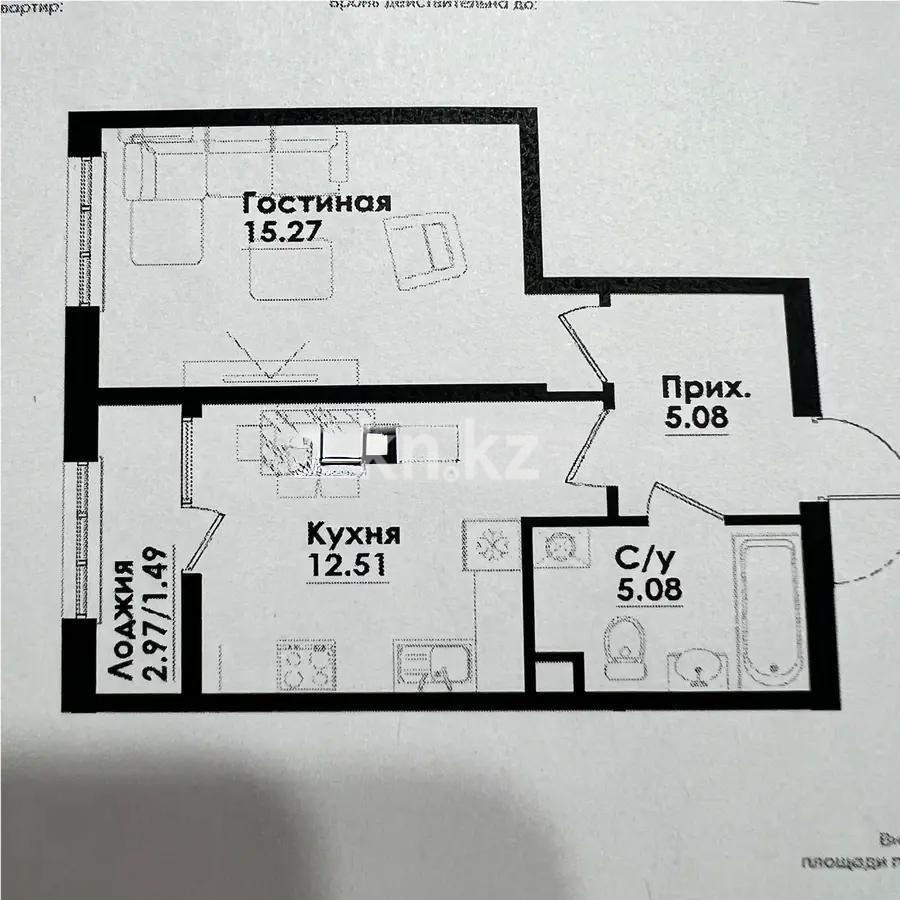 Продажа 1-комнатной квартиры, 41 м² - Недвижимость в Алматы - страница 11 фото 1 из 1