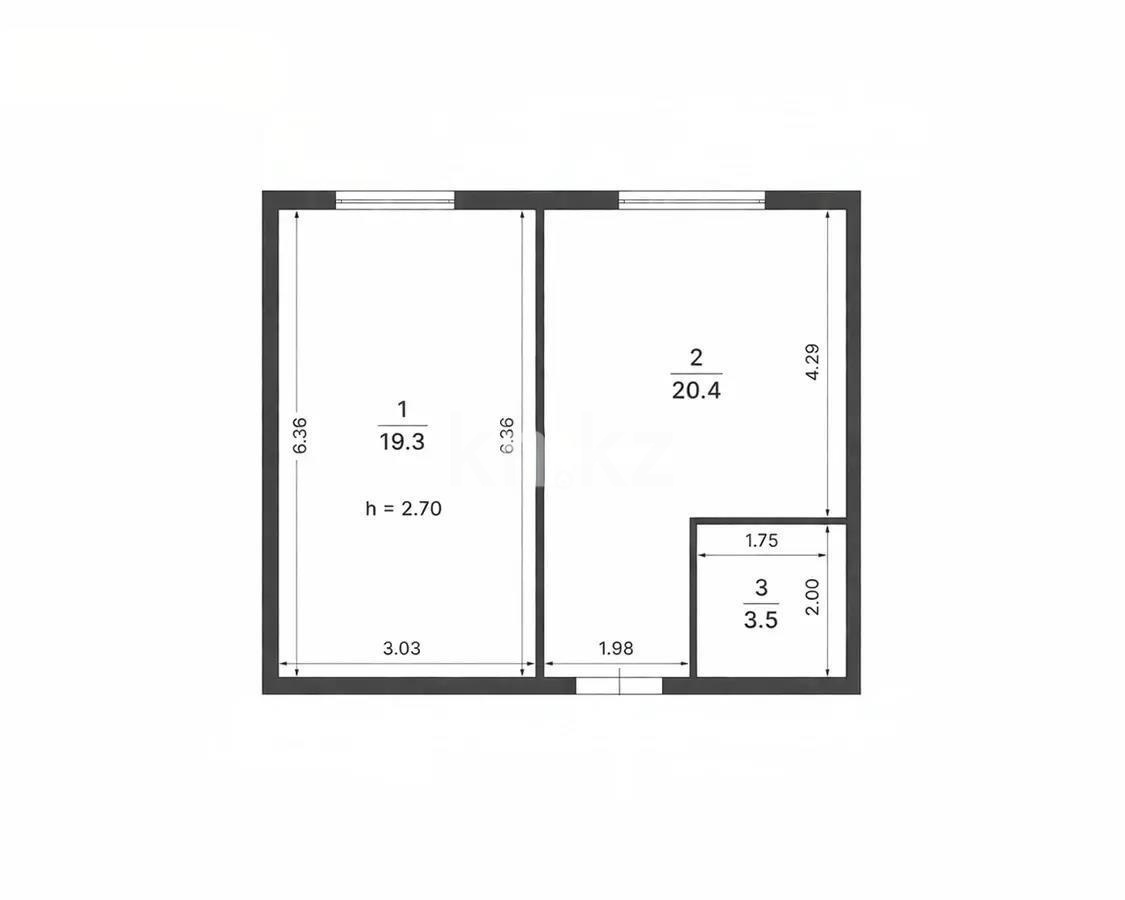 Продажа 2-комнатной квартиры, 43.2 м² - Продажа квартир от собственников в Алматы - страница 3 фото 6 из 6