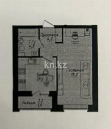 Продажа 1-комнатной квартиры, 39 м² - Продажа квартир в Казахстане - страница 5 фото 1 из 1