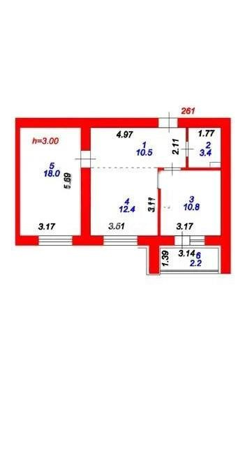 Продажа 2-комнатной квартиры, 57.3 м², ул. А-52, дом  8/1 - Продажа квартир в Казахстане фото 1 из 1