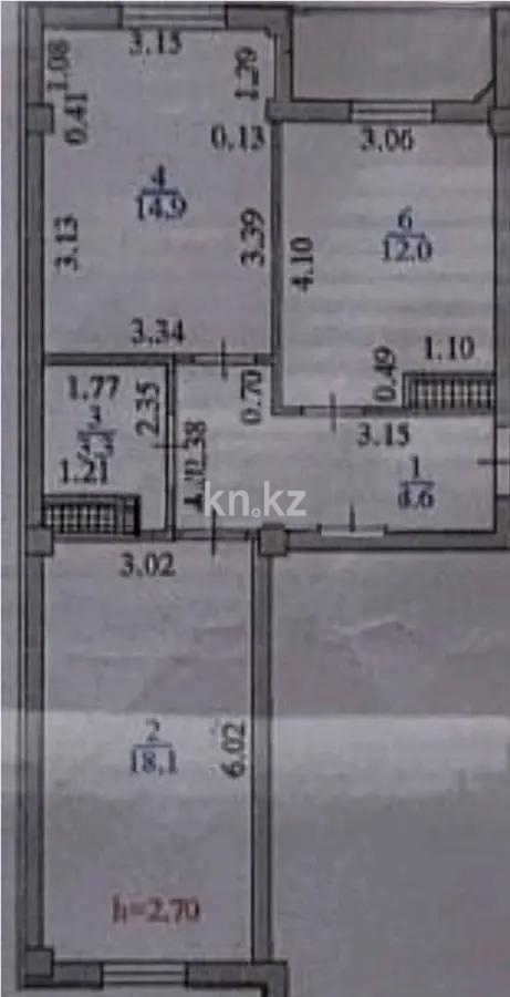 Продажа 2-комнатной квартиры, 58.4 м² в Алматы - фото 4