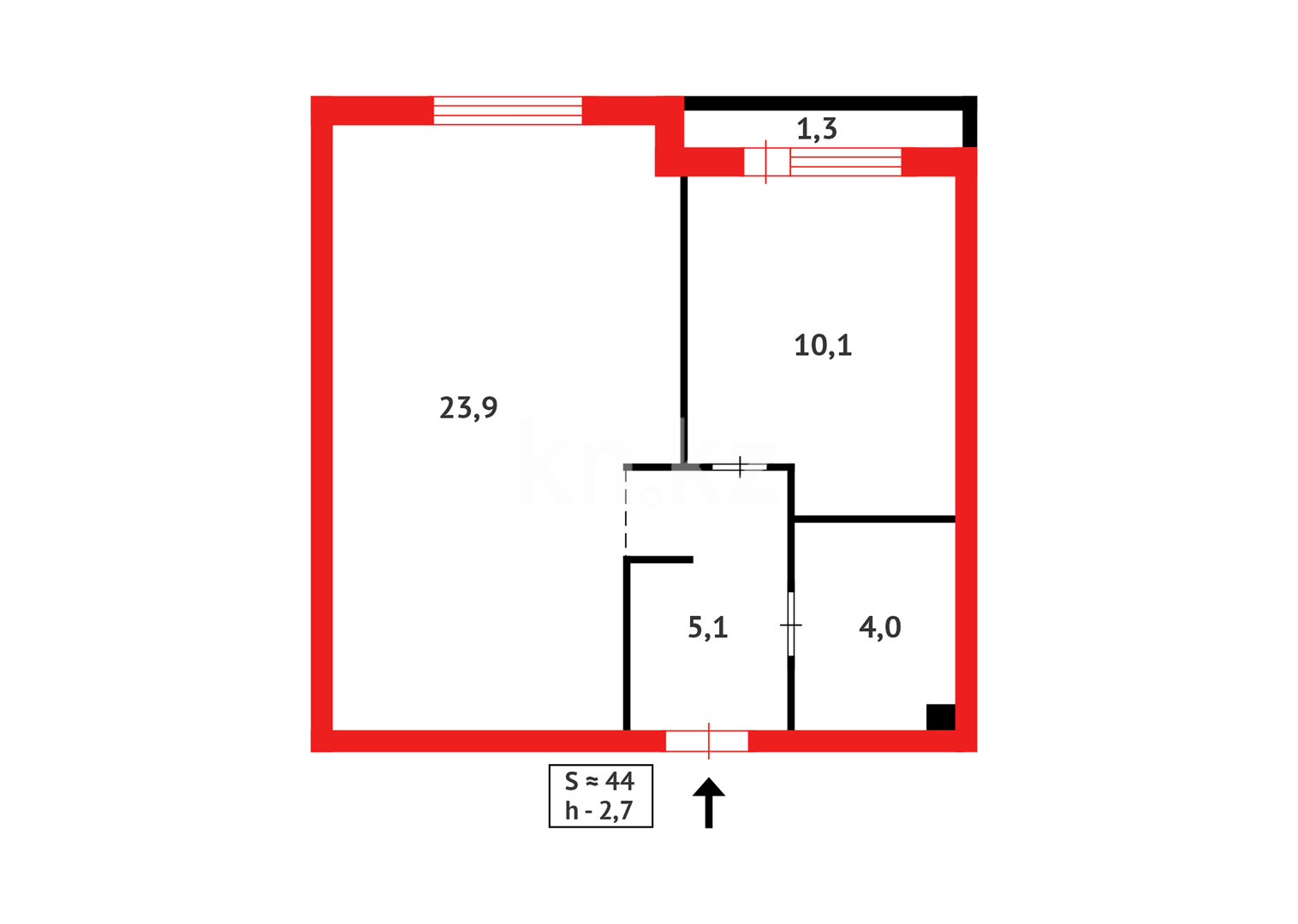 Продажа 1-комнатной квартиры, 44.4 м² - Продажа квартир в новостройках Астаны с фото - страница 26 фото 8 из 8