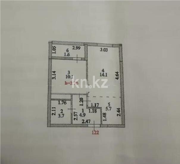 Продажа 2-комнатной квартиры, 40.1 м² в Астане - фото 4