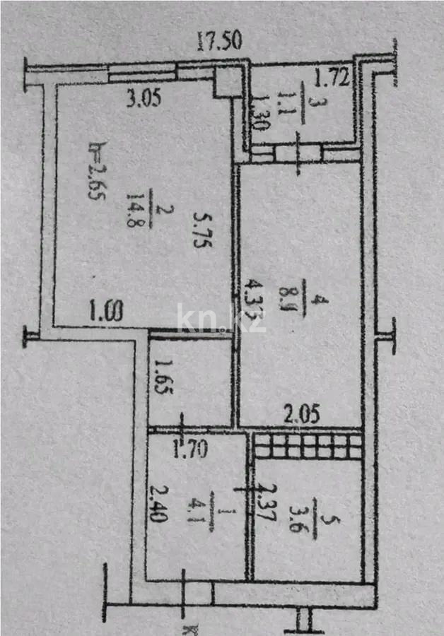 Продажа 1-комнатной квартиры, 32 м², мкр-н Шугыла, дом  340/4 - Продажа квартир в Алматы с фото фото 5 из 5