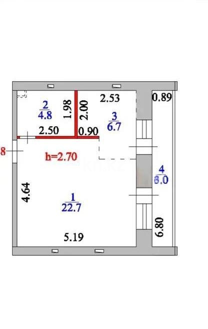 Продажа 1-комнатной квартиры, 37.2 м², ул. Бухар жырау, дом  32 - Продажа квартир в Астане без посредников с фото фото 1 из 1