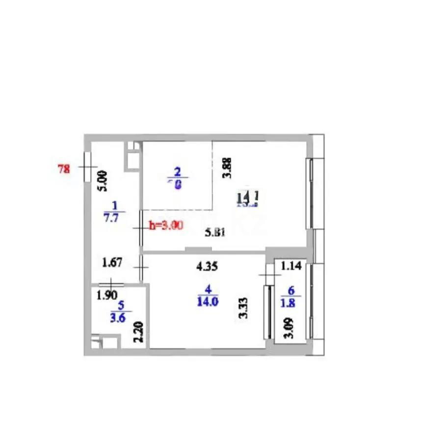 Продажа 2-комнатной квартиры, 50 м², ул. Е-900, дом  6 в Астане - фото 3
