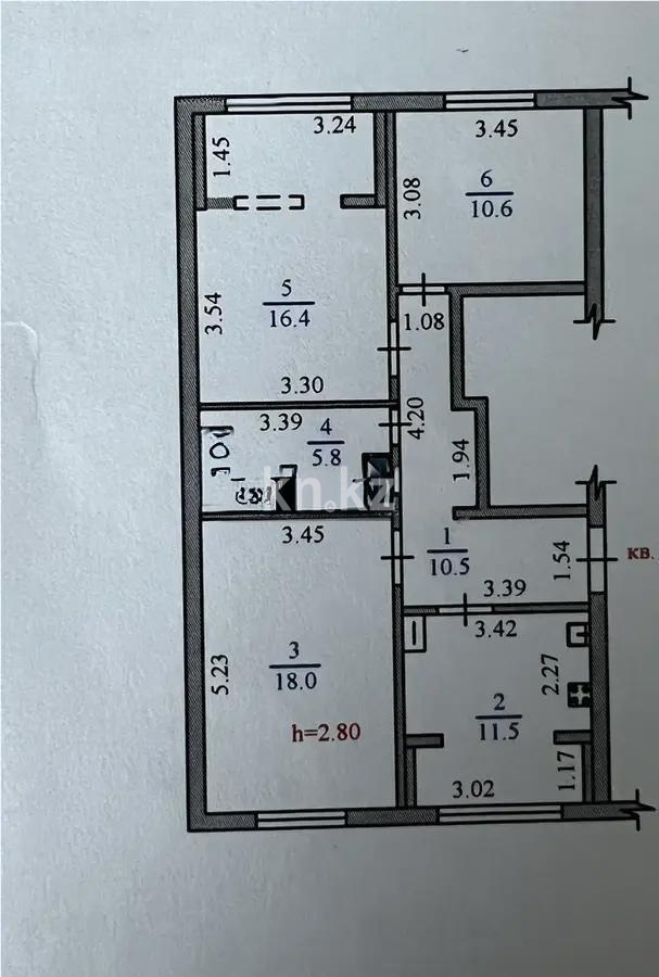Продажа 3-комнатной квартиры, 72.8 м², ул. Карасай батыра, дом  156 в Алматы - фото 5