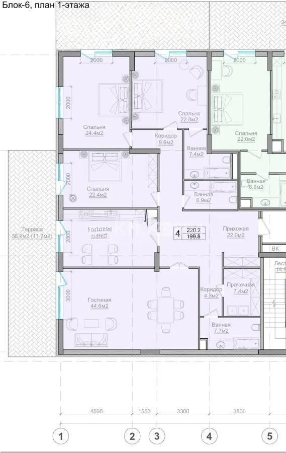 Продажа 4-комнатной квартиры, 220.2 м² - Продажа недвижимости в Казахстане - страница 6 фото 1 из 1