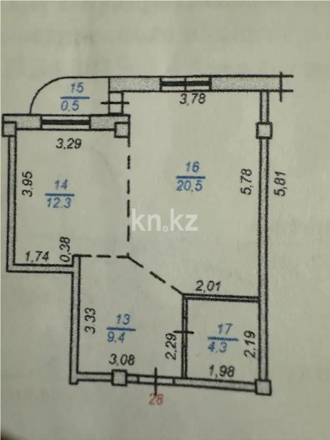 Продажа 1-комнатной квартиры, 47 м², мкр-н 3, дом  19/1 в Алматы - фото 5