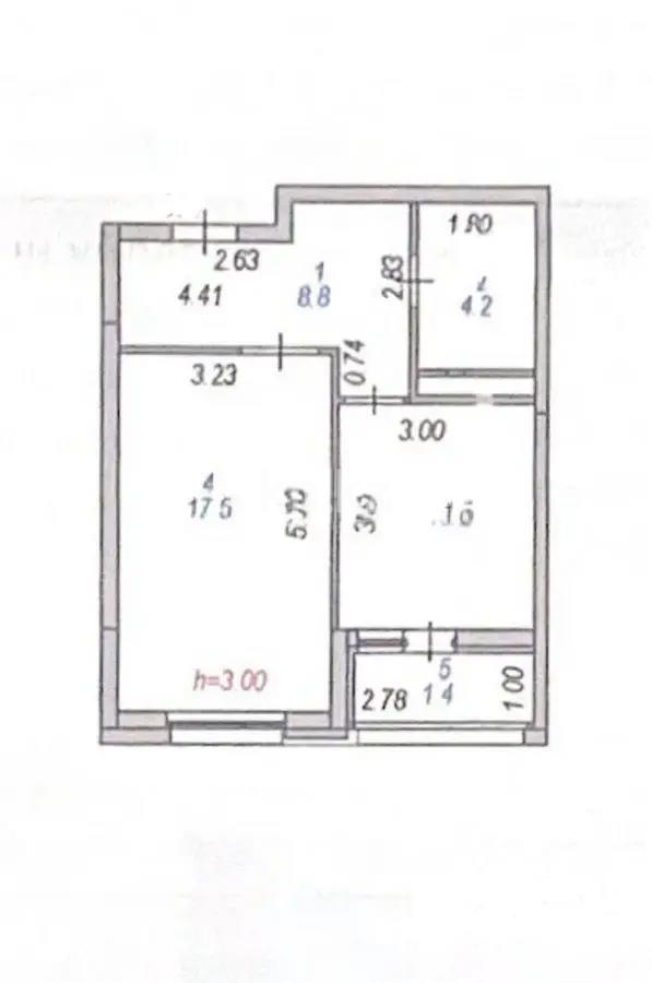 Продажа 2-комнатной квартиры, 42.2 м², ул. Толе би, дом  25/1 - Продажа квартир в Казахстане фото 6 из 6