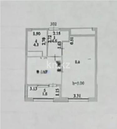 Продажа 2-комнатной квартиры, 42 м² в Астане