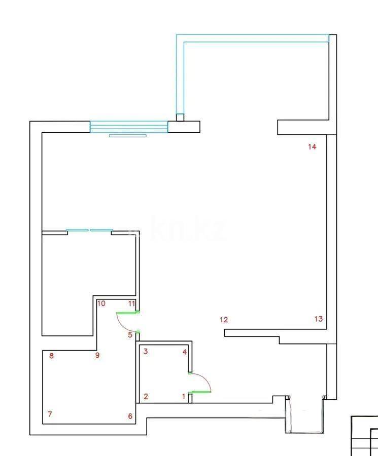 Продажа 1-комнатной квартиры, 67 м², пр. Гагарина, дом  124 - Продажа  однокомнатных квартир в новостройках Алматы без посредников с фото фото 6 из 6