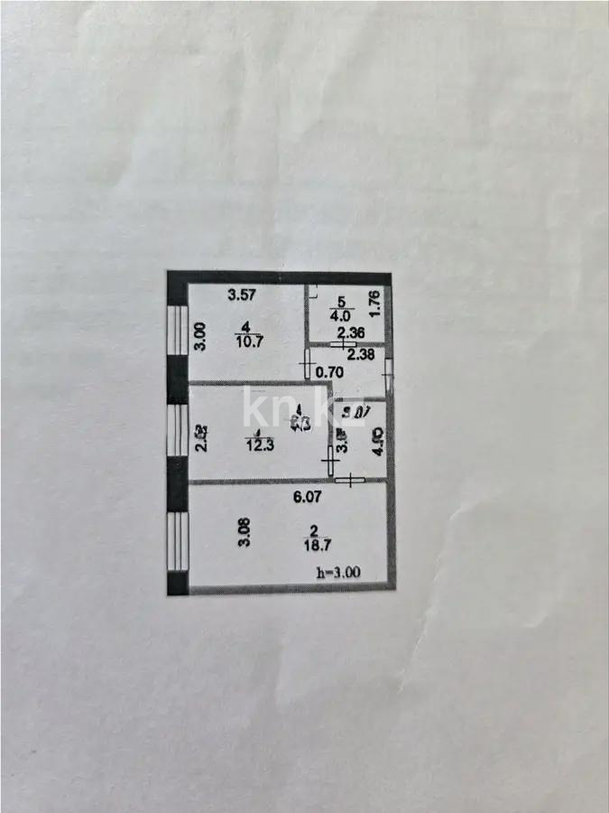 Продажа 2-комнатной квартиры, 54 м², ул. Керей, Жанибек хандар, дом  44/2 - Продажа  двухкомнатных квартир в Астане без посредников с фото фото 6 из 6