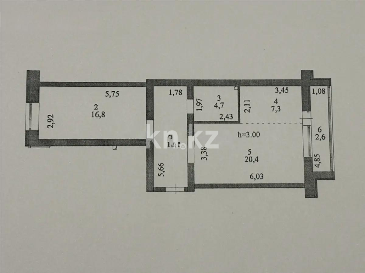 Продажа 2-комнатной квартиры, 61.9 м² - Продажа домов, коттеджей в Атырау фото 6 из 6