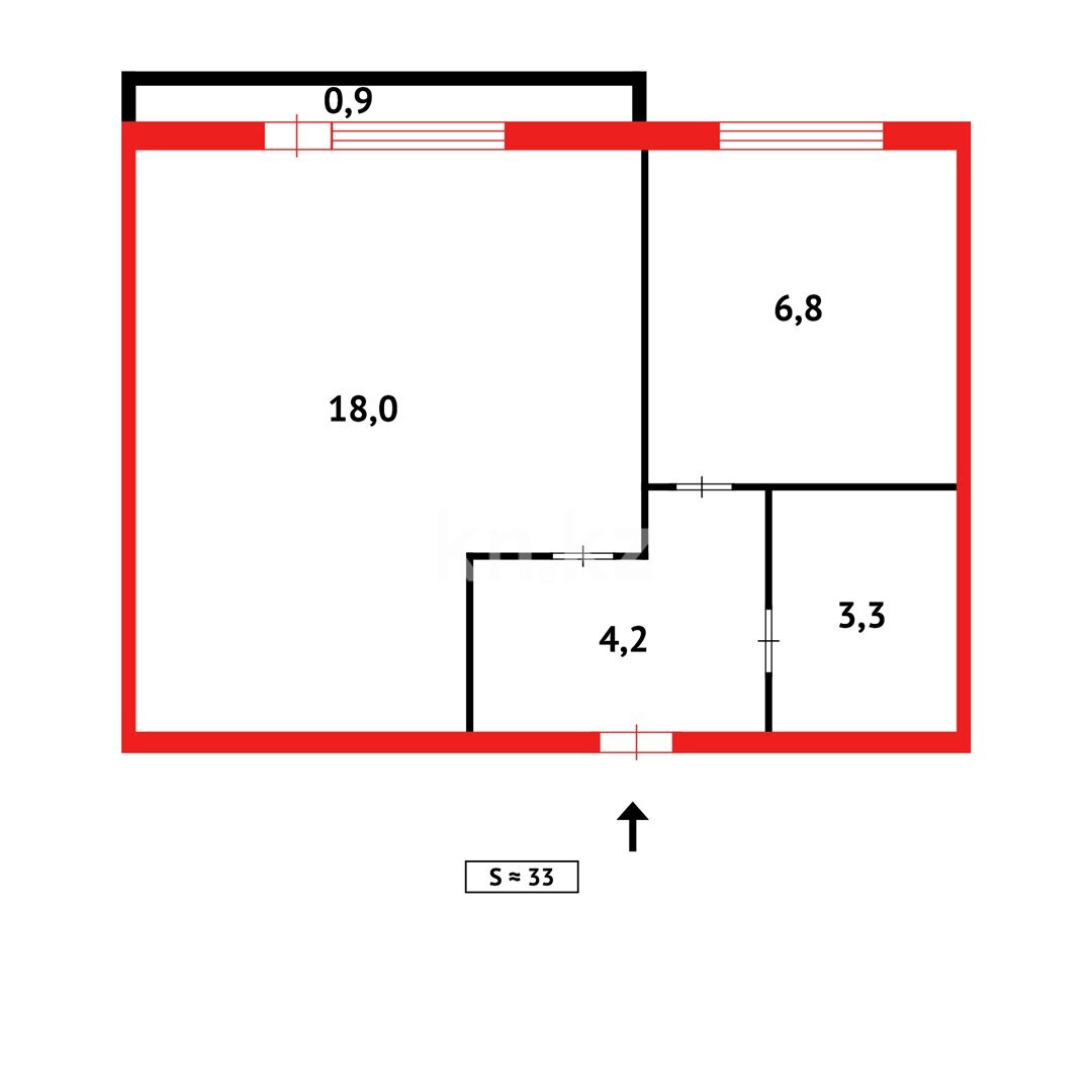 Продажа 1-комнатной квартиры, 35 м² в Караганде - фото 9