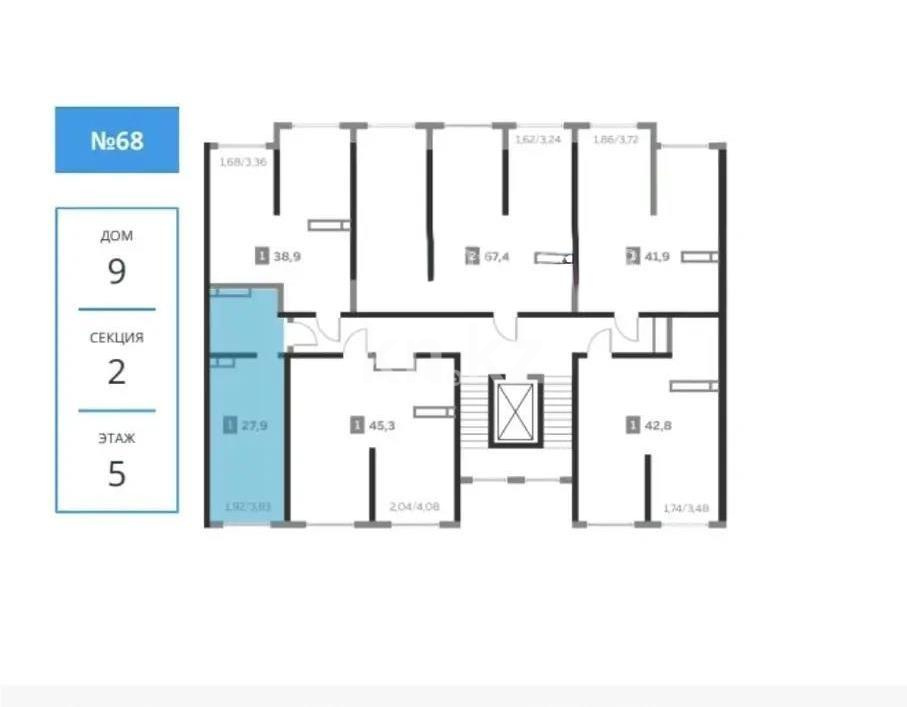 Продажа 1-комнатной квартиры, 27.9 м² - Продажа квартир в новостройках Алматы без посредников - страница 4 фото 1 из 1