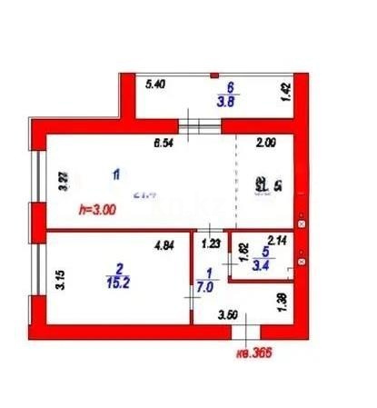 Продажа 2-комнатной квартиры, 58 м² в Астане
