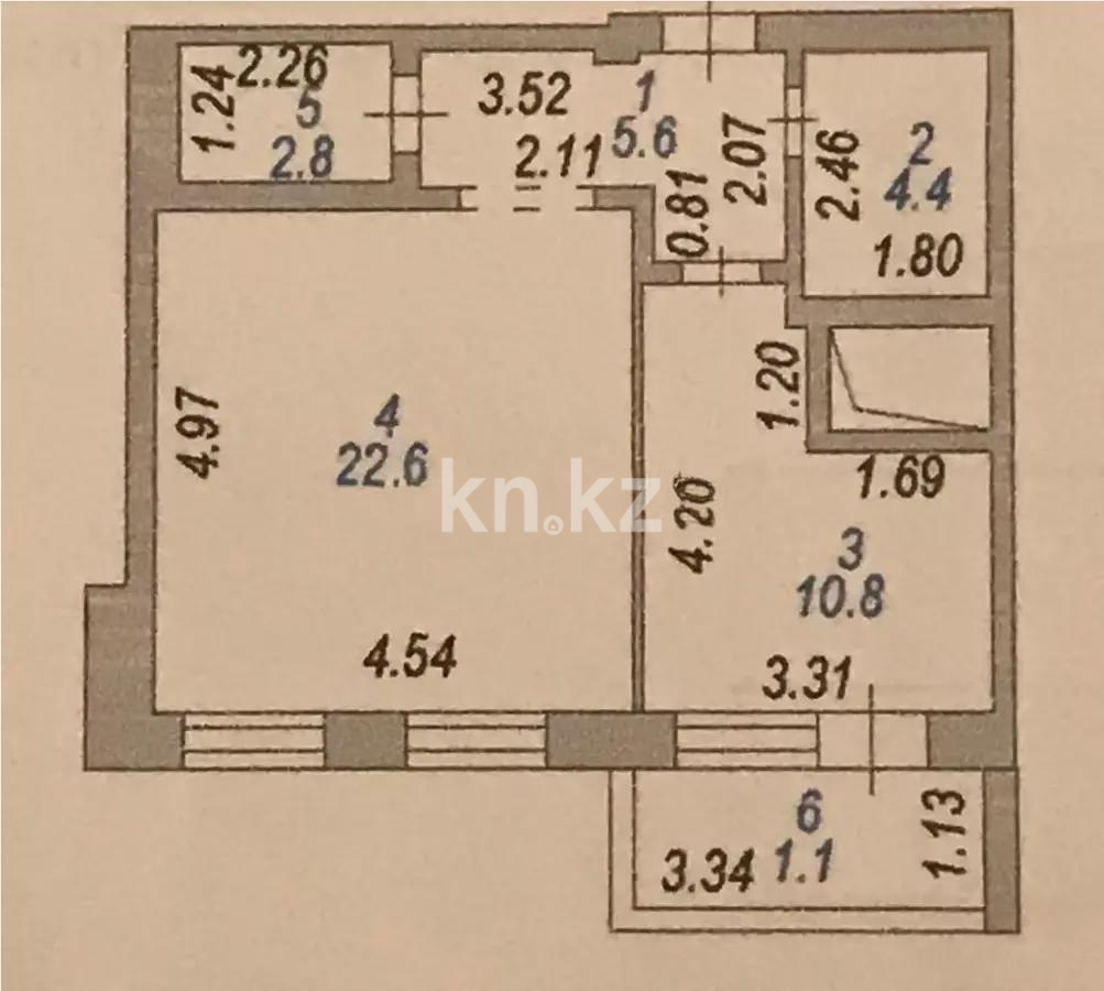 Продажа 1-комнатной квартиры, 47.3 м² - Продажа квартир в Астане в р-не Байконур - страница 10 фото 4 из 4