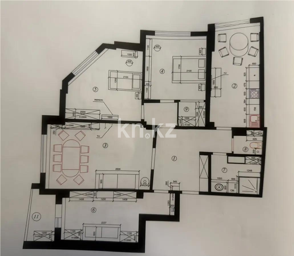 Продажа 4-комнатной квартиры, 127 м², пр. Республики, дом  42 - Продажа квартир в Казахстане фото 1 из 1