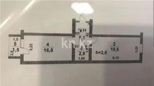 Продажа 2-комнатной квартиры, 45 м² в Астане - фото 6